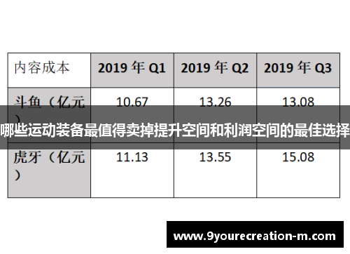 哪些运动装备最值得卖掉提升空间和利润空间的最佳选择